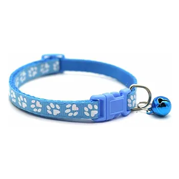 طوق قابل للتعديل مع جرس وبصمة مخلب للقطط - 6
