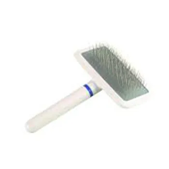 بيولاين مشط بإبر ستانلس ستيل مستطيل للقطط والكلاب ابيض صغير