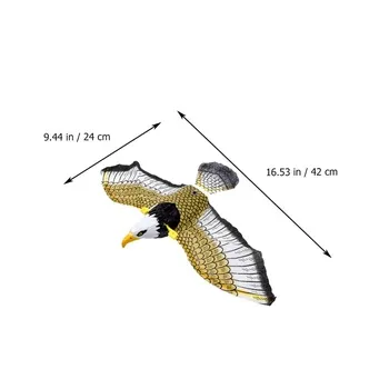 لعبة الكترونية تفاعلية على شكل نسر طائر مع اصوات للقطط 25 x 43 سم - 5